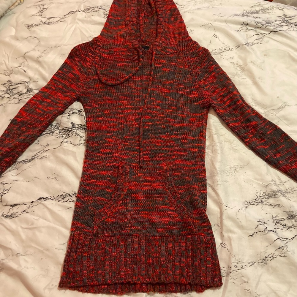 Knitted tight but stretchy hoodie